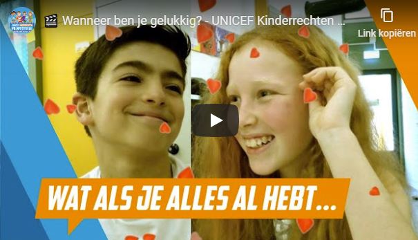 Leerlingen obs Et Buut in UNICEF Kinderrechten Filmfestival