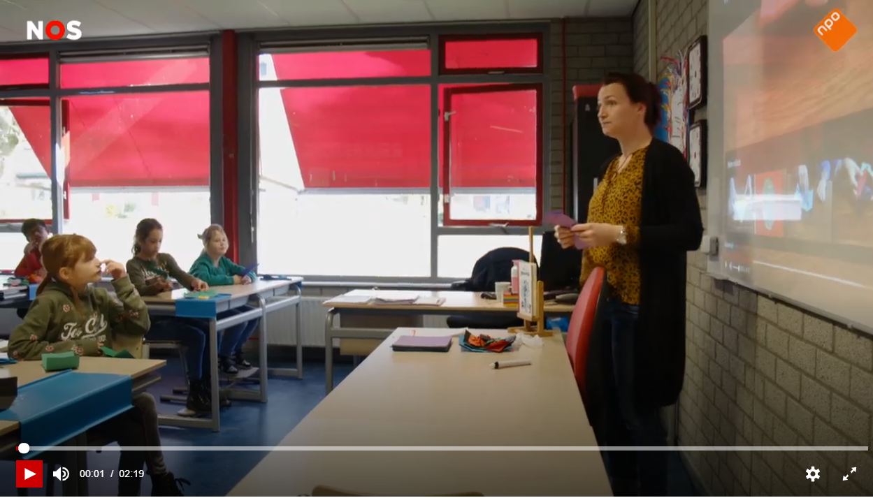 Kinderen obs De Dijk doen lieve dingen voor zorgpersoneel