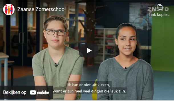Plezier staat voorop bij de Zaanse Zomerschool